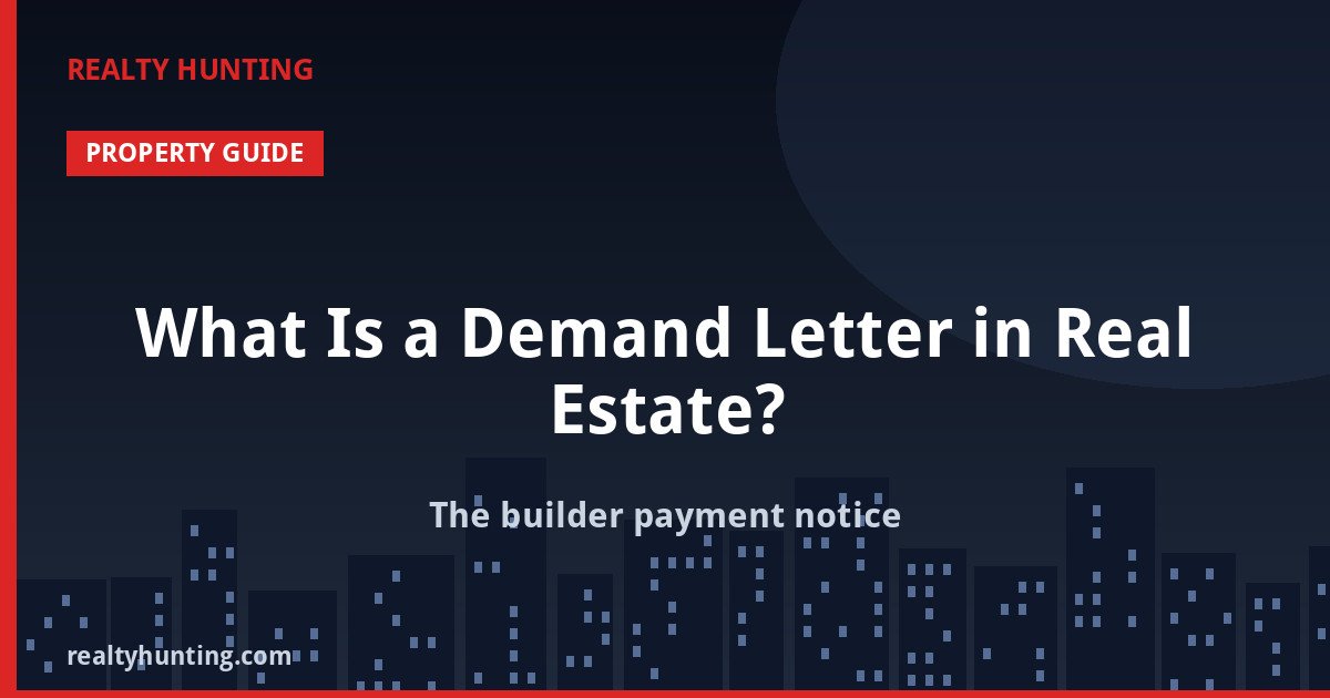 What Is a Demand Letter in Real Estate?