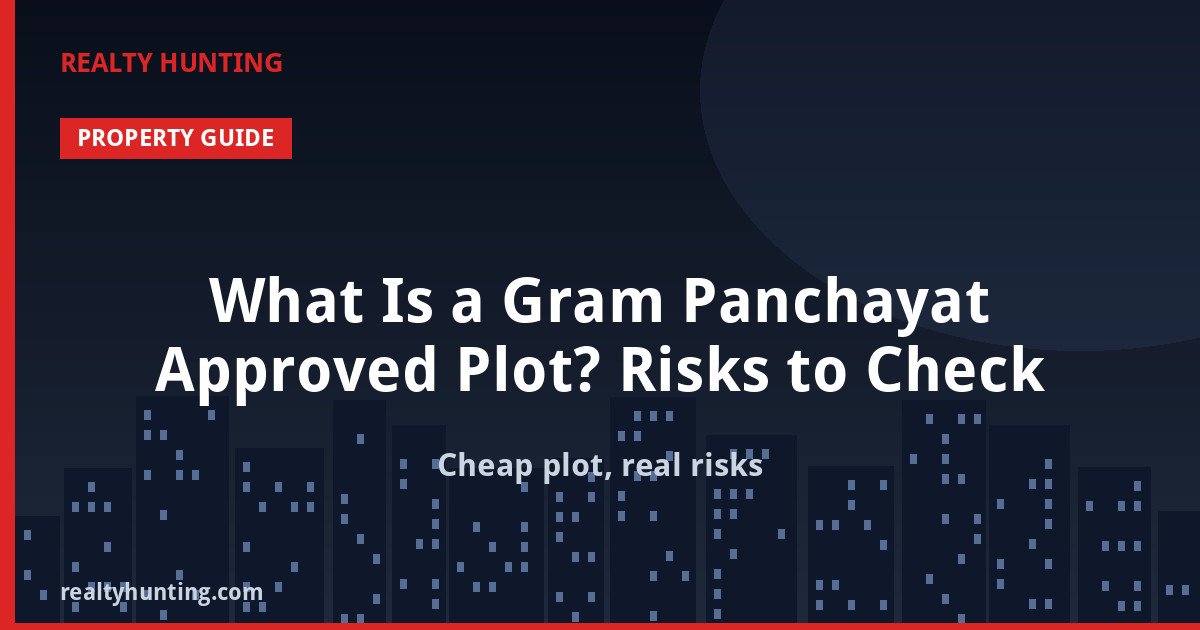 What Is a Gram Panchayat Approved Plot? Risks to Check