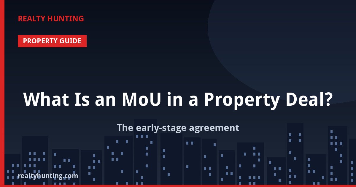 What Is an MoU in a Property Deal?