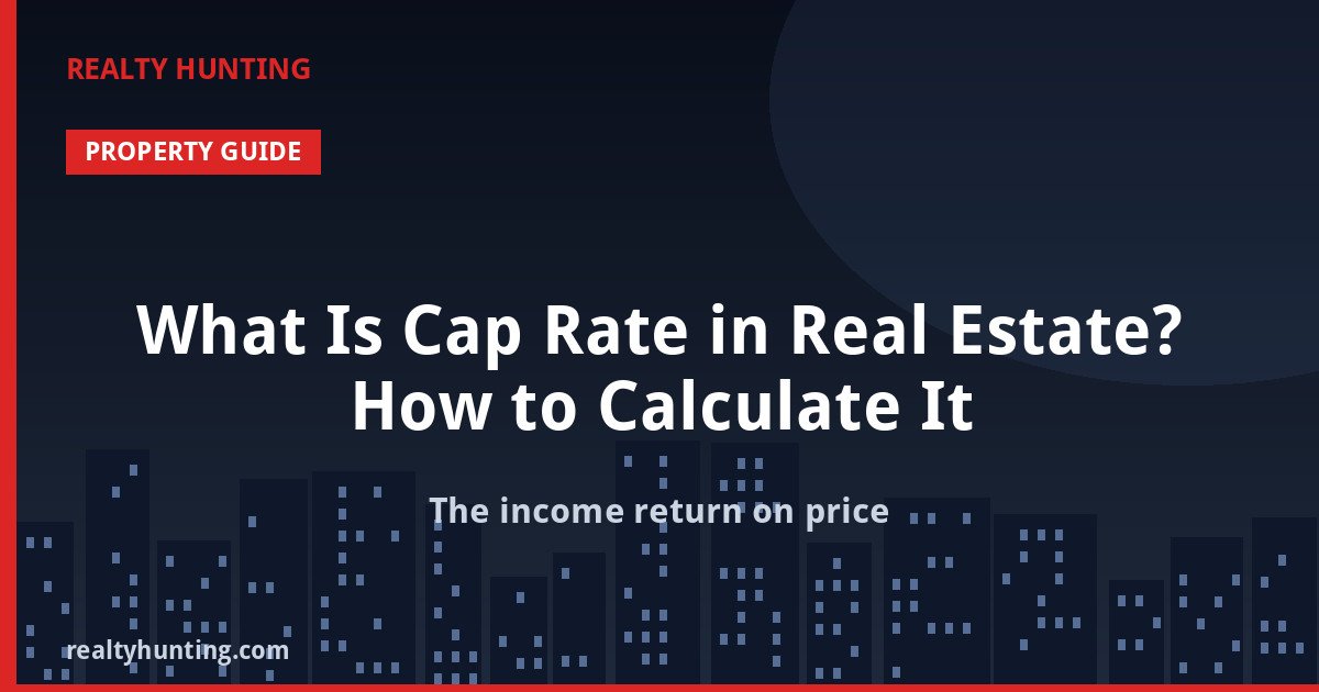 What Is Cap Rate in Real Estate? How to Calculate It