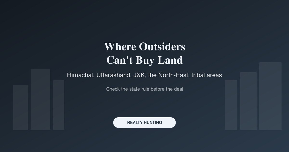 Where Outsiders Cannot Freely Buy Land in India: Himachal, Uttarakhand, the North-East and More