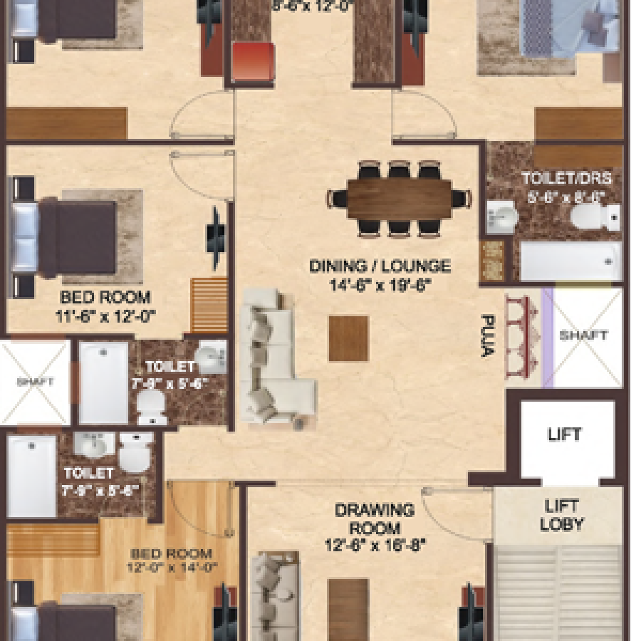 64c8bcf299b831b40d0d8b93_AradhyaHome-FlorPlans_Type_A