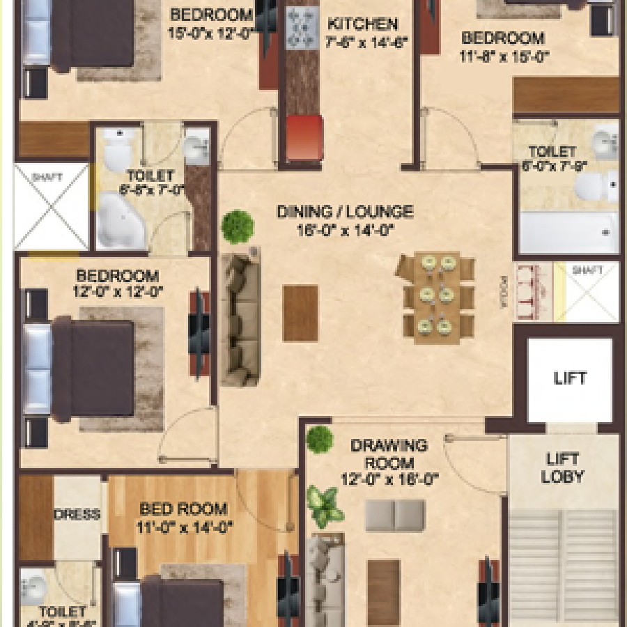 64c8bcf299b831b40d0d8b94_AradhyaHome-FlorPlans_Type_B