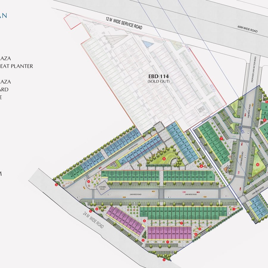 EBD 114 Emaar SCO Plots Dwarka Expressway Gurgaon, Emaar SCO Sector 114 Gurgaon Master Plan
