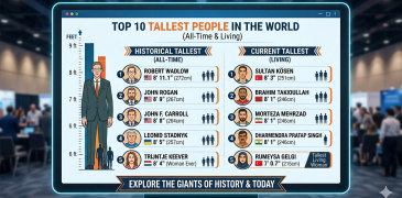 Top 10 Tallest person in the world in feet