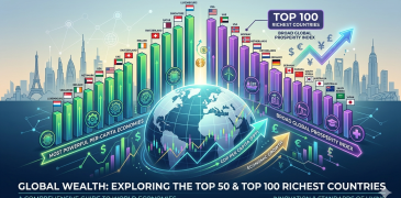 Top 50 and Top 100 richest countries in the world list