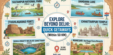 Tourist places near Delhi within 50 kms
