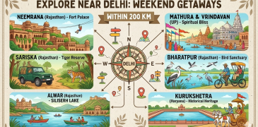 Tourist places near delhi within 200 kms