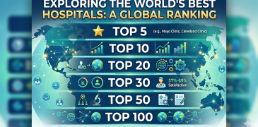 Top 5, 10, 20, 30, 50, 100 Hospitals in the world