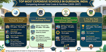 Which is the most expensive school in gurgaon