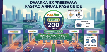 FASTag annual pass applicable on Dwarka Expressway