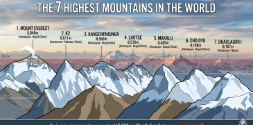 7 Highest Mountains in the world