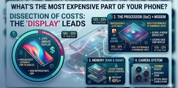 Which part of the phone is most expensive