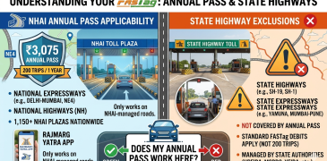 Fastag annual pass applicable for state highway