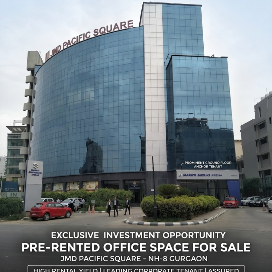 Pre Rented Office space for Sale in JMD Pacific Square NH-8 Gurgaon