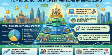 Top 10, 20, 50, 100 richest person in Bangalore