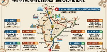 World longest highway in india