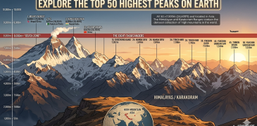 Top 50 highest mountain in the world