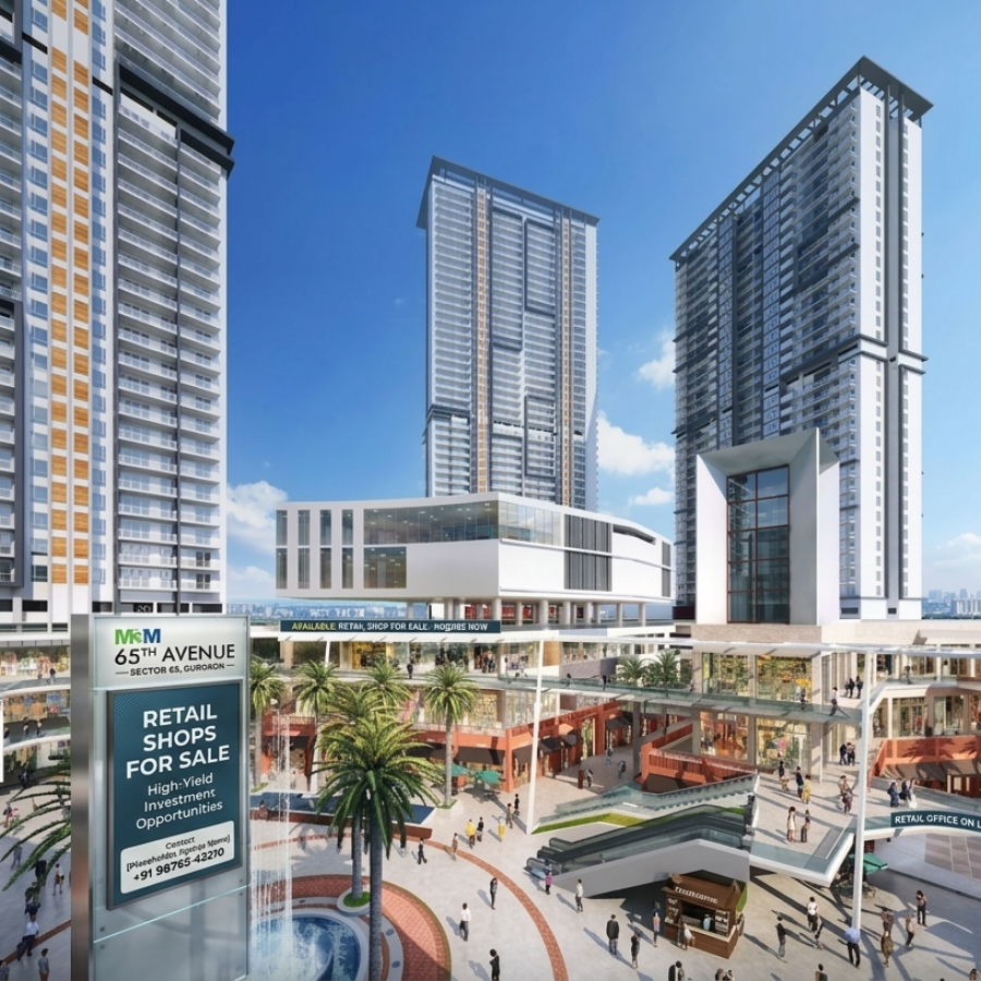 Retail Shop For Sale in M3M 65th Avenue