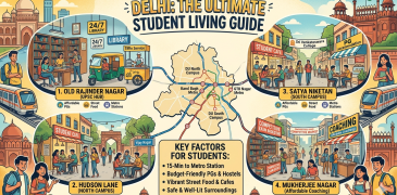 Best area in delhi for living for students