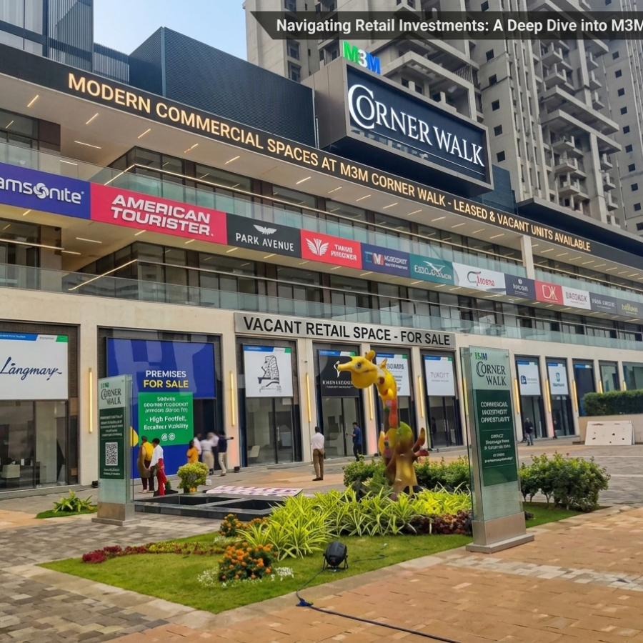 Retail Shop For Sale in M3M Corner Walk