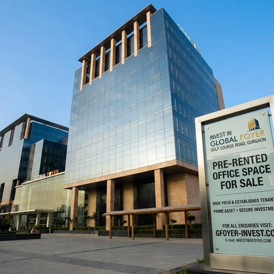 Pre Rented Office Space For Sale in Global Foyer