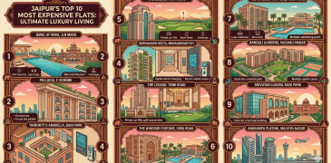 Top 10 most expensive flats in Jaipur , create image for blogs