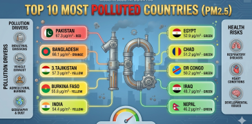Top 10 most polluted country in the world