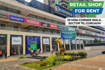 Retail Shop For Rent in M3M Corner Walk Sector 70 Gurgaon