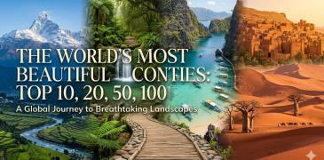 Top 10, 20, 50, 100 most beautiful country in the world