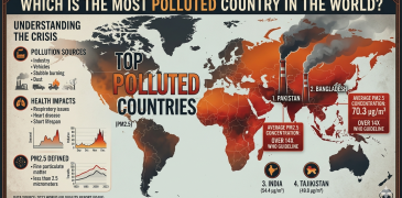 Which is the most polluted country in the world