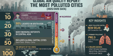 Top 10, 20, 30, 50, 100 the most polluted city in the world