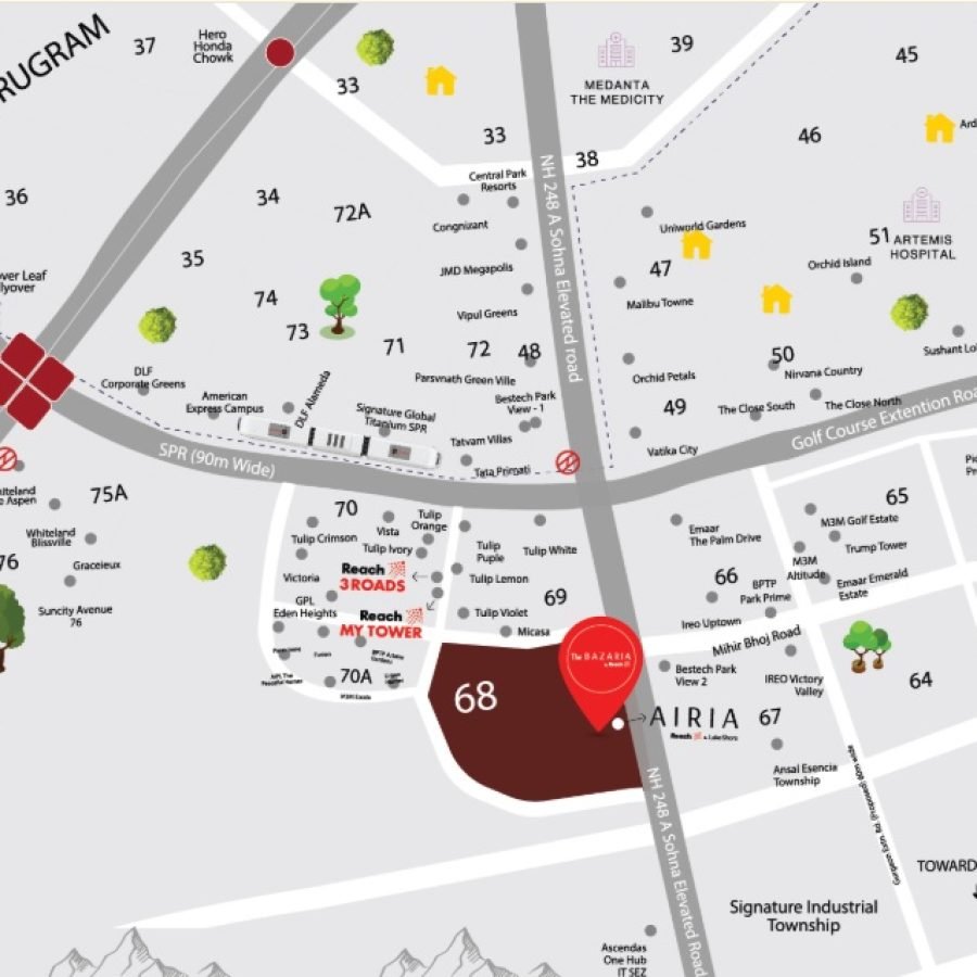 Reach map