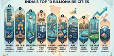 Top 10 cities with most Billionaires in india .